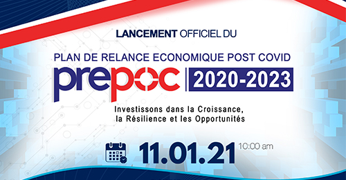 Lancement officiel du plan de relance économique (PREPOC), ce lundi 11 janvier 2021, a la BRH